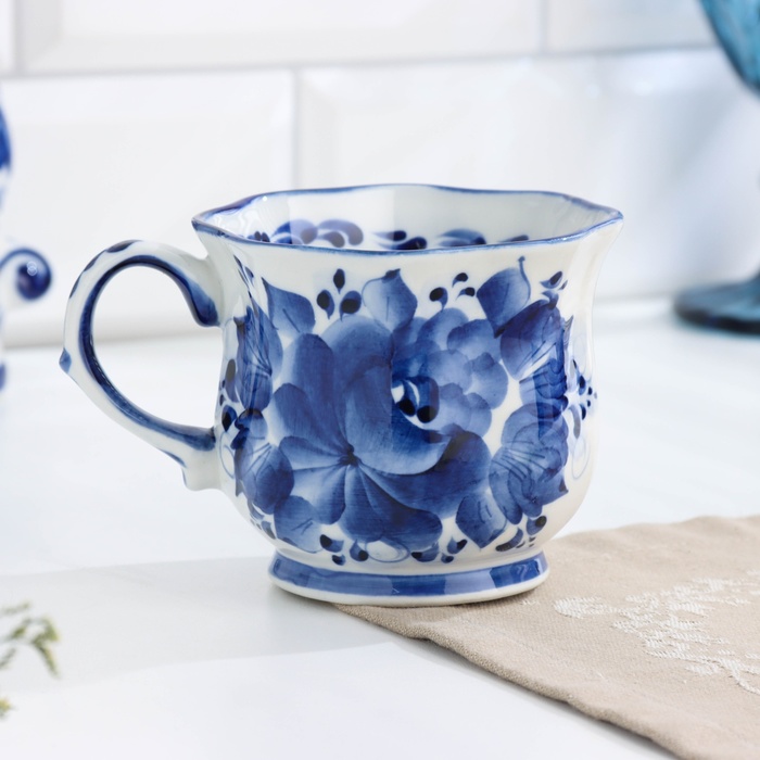 

Чашка «Улыбка», 11,5×9×8 см, гжель