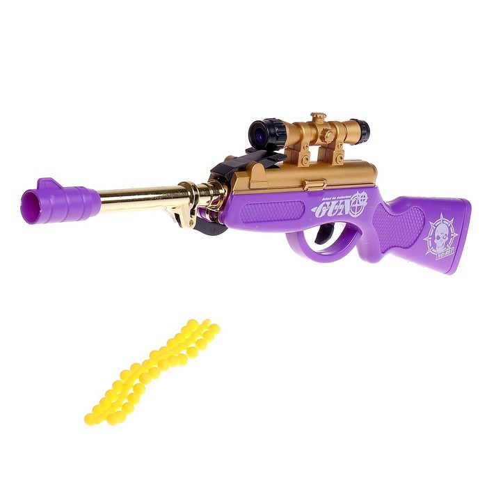 Ружьё пневматическое «Снайпер», стреляет силиконовыми пулями, цвета МИКС, в пакете