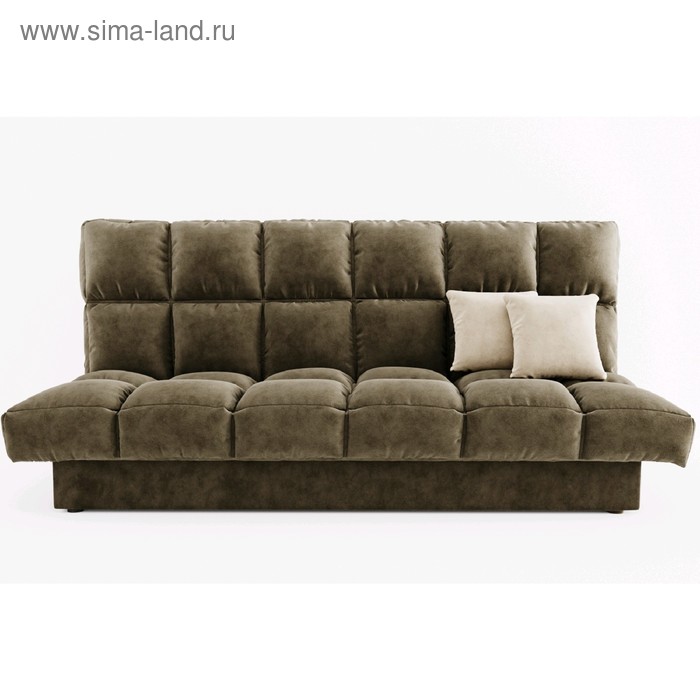 Прямой диван «Финка», механизм книжка, велюр, цвет селфи 03 / подушки селфи 01
