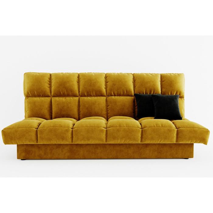 Прямой диван «Финка», механизм книжка, велюр, цвет селфи 08 / подушки селфи 07