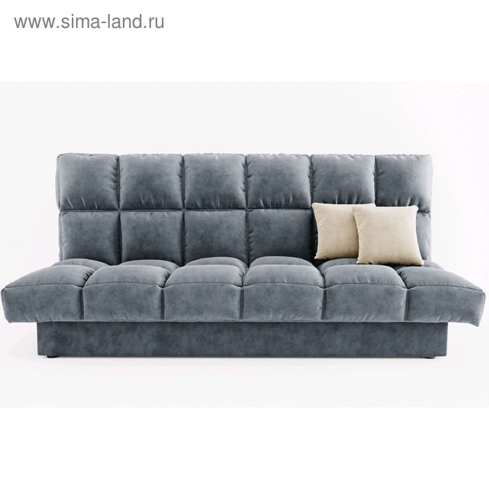 Прямой диван «Финка», механизм книжка, велюр, цвет селфи 15 / подушки селфи 01