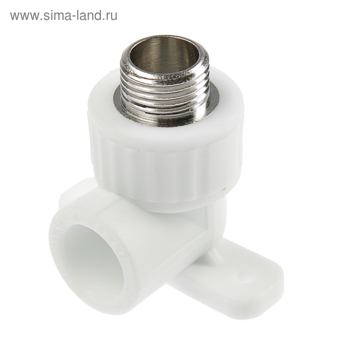 

Уголок VALFEX, полипропиленовый, с креплением, 20 мм х 1/2", наружная резьба