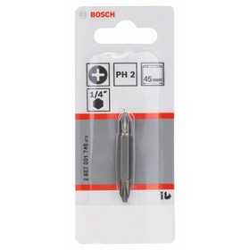 

Бита двусторонняя Bosch 2607001740, 25 мм, 1/4", PH2, крестовая