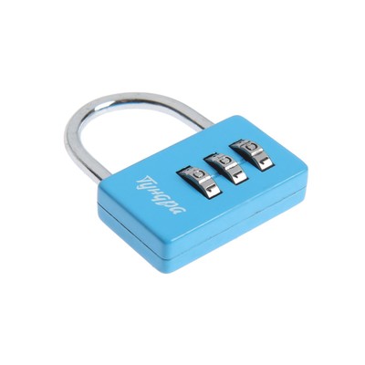 Замок навесной кодовый TUNRDA ZK004, синий