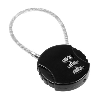 Замок навесной кодовый TUNRDA ZK005, черный