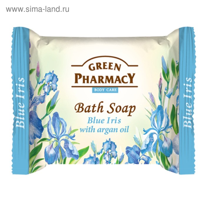 Туалетное мыло Green Pharmacy «Голубой ирис», с аргановым маслом, 100 г