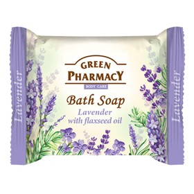 

Туалетное мыло Green Pharmacy «Лаванда», с маслом льна, 100 г