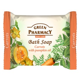 

Туалетное мыло Green Pharmacy «Морковь», с маслом тыквы, 100 г