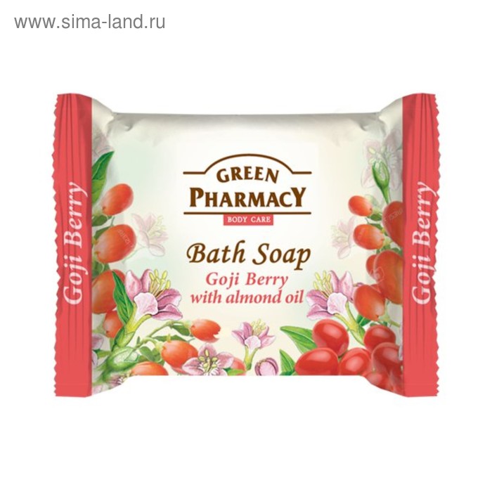 Туалетное мыло Green Pharmacy «Ягоды Годжи», с миндальным маслом, 100 г