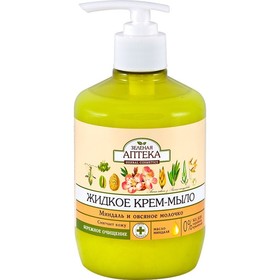 

Жидкое мыло Зелёная Аптека «Миндаль и овсяное молочко», 460 мл