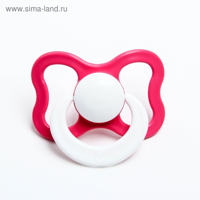 Соска-пустышка ортодонтическая, силикон, от 0 мес., «Веселая бабочка», цвет МИКС