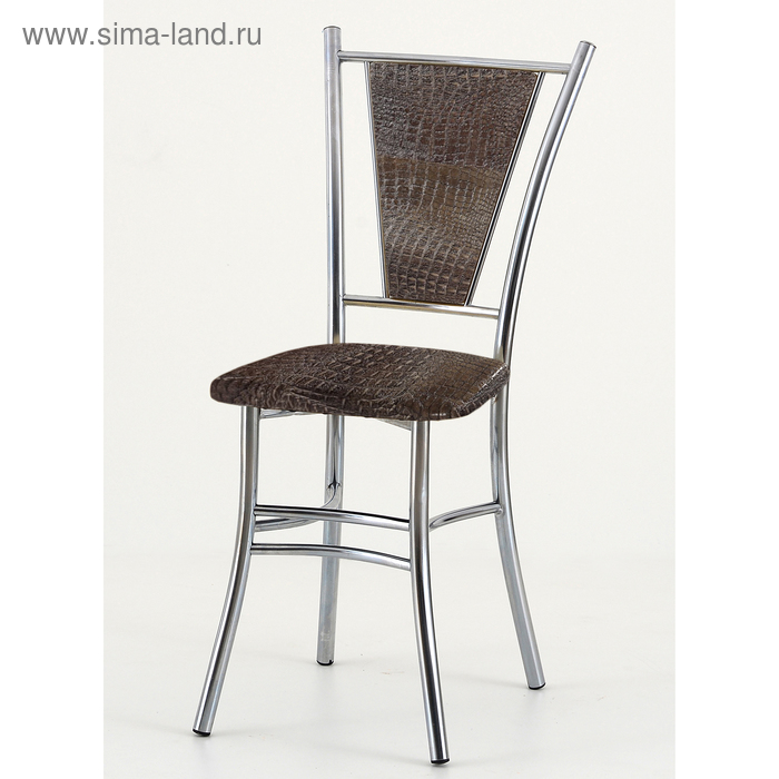 Стул «Квартет-М», хром, цвет кроко браун стул квартет r 365 × 440 × 920 мм хром цвет ваниль