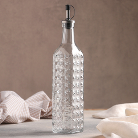 Бутылка стеклянная для соусов и масла с бугельным замком Доляна «Шипы», 500 мл, 5,5×29 см