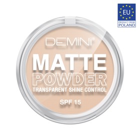 

Пудра для лица DEMINI Matte Powder Transparent Shine Control SPF15, № 01 пастельный