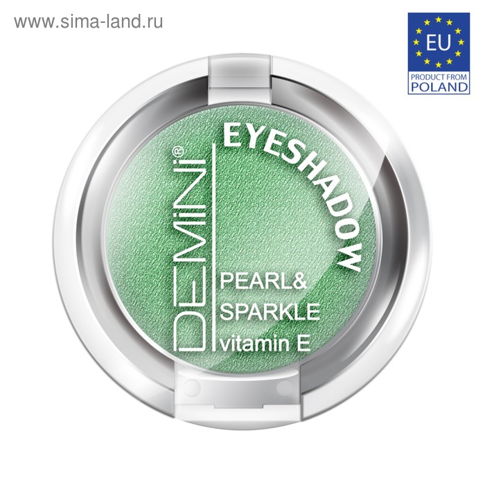 Тени для век DEMINI Pearl & Sparkle Eye Shadow, тон 632 Изумрудный металлик