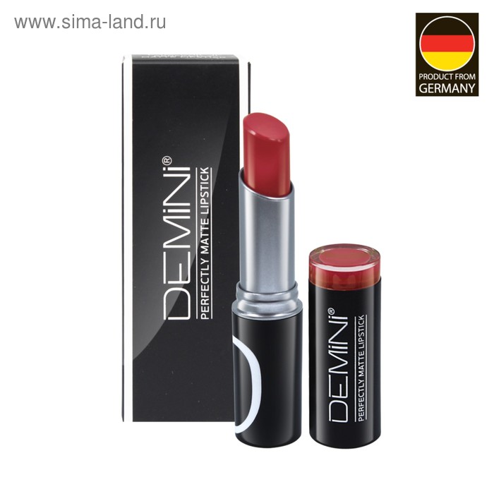 Губная помада DEMINI Perfectly Matte Lipstick, матовая, тон №115 Красный шелк