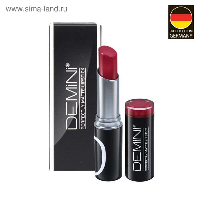 Губная помада DEMINI Perfectly Matte Lipstick, матовая, тон №117 Малиновый флирт