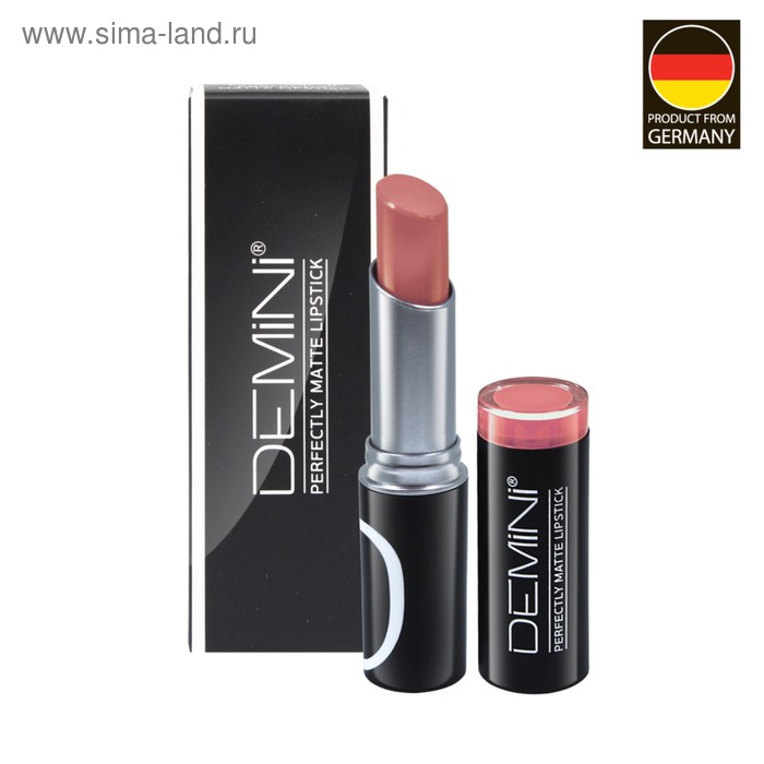 Губная помада DEMINI Perfectly Matte Lipstick, матовая, тон №129 Розовый нюд