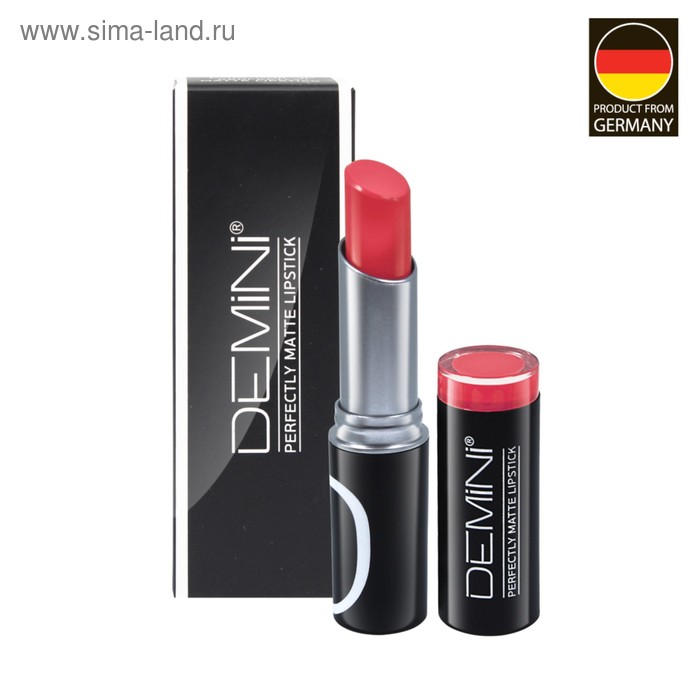 Губная помада DEMINI Perfectly Matte Lipstick, матовая, тон №130 Розовый пион