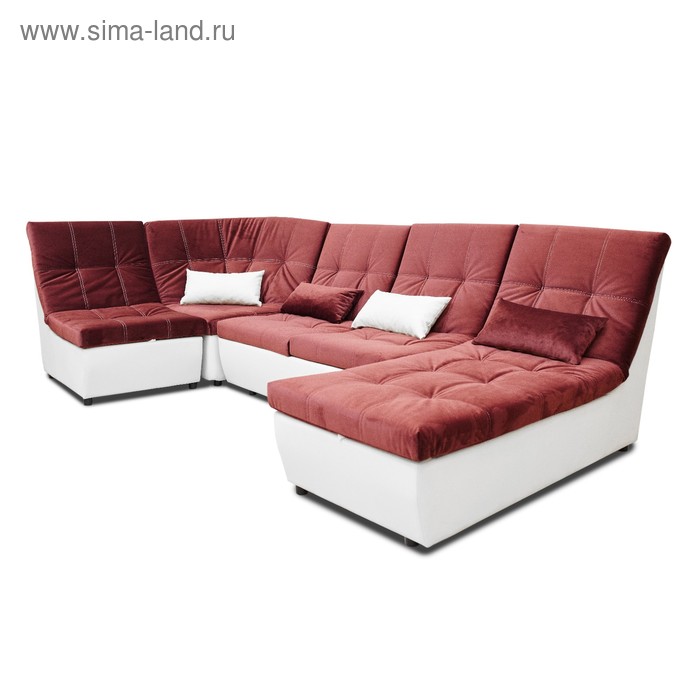 

Модульный диван «Калифорния», угол универсальный, цвет вeauty 05 / экотекс 3025