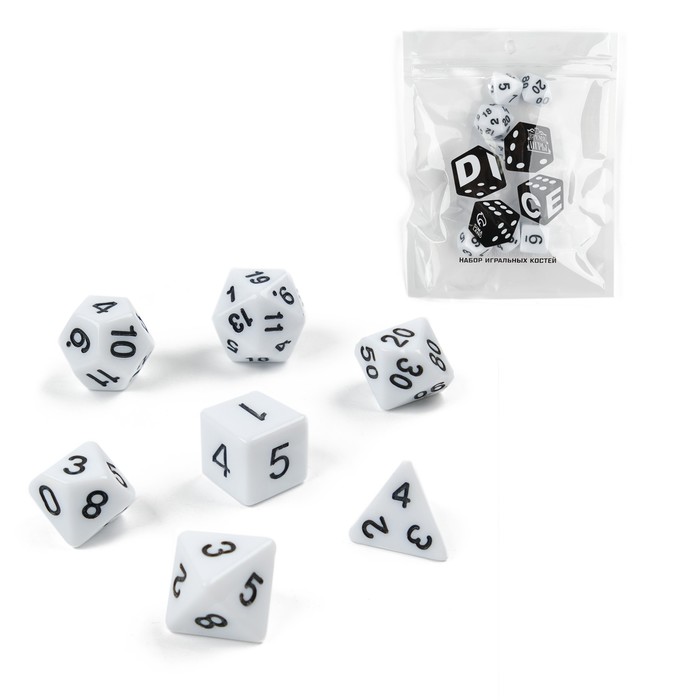 

Набор кубиков для D&D (Dungeons and Dragons, ДнД), серия: D&D, "Время игры", 7 шт