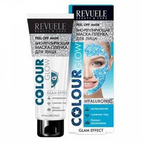 

Маска-пленка для лица Revuele Colour Glow Hyaluronic, био-регулирующая, 80 мл