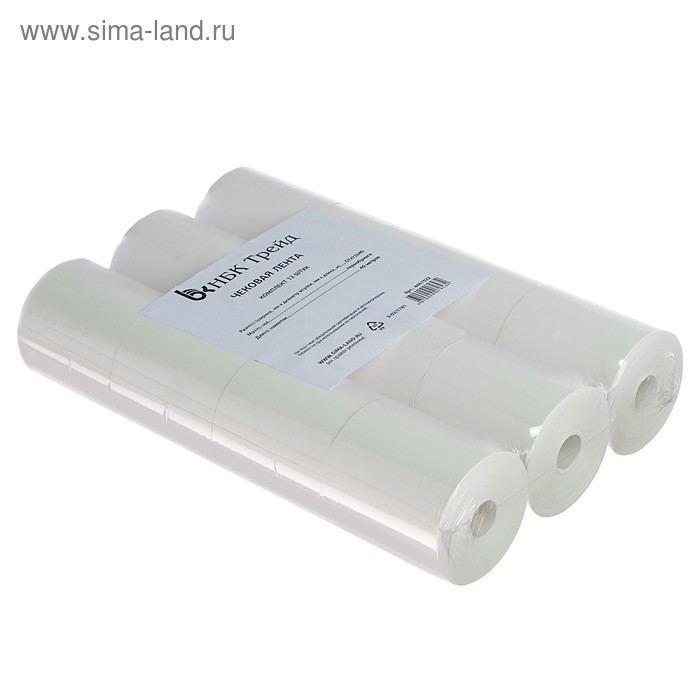 Чековая лента термо 57 мм 40 м 57х12х40 48 гм2 12 штук 948₽