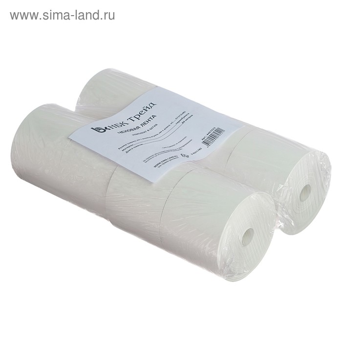 

Чековая лента термо 57 мм 80 м, 57х12х80, 48 г/м2, 8 штук
