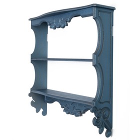 

Полка навесная "Прованс", 3 полки, синяя, 49×49×13 см