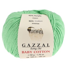 

Пряжа "Baby Cotton" 60% хлопок, 40% полиакрил 165м/50гр (3466)