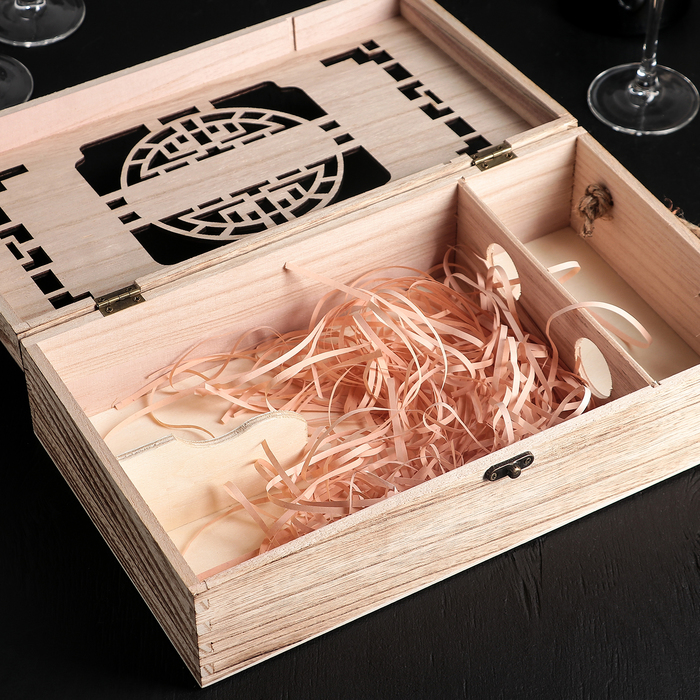 Ящик для хранения вина «Мерло», 35×20 см, на 2 бутылки