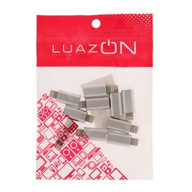 

Переходник LuazON, с Lightning на Type-C, 10 шт, серебристый