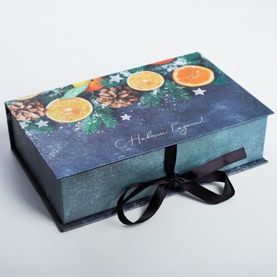 Коробка‒книга «Тепла и подарков в Новом году», 20 × 12.5 × 5 см