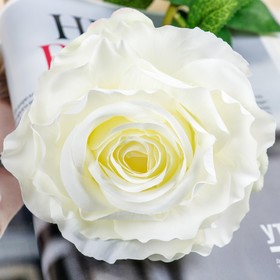 

Цветы искусственные "Роза Голиаф" 12*65 см, белая