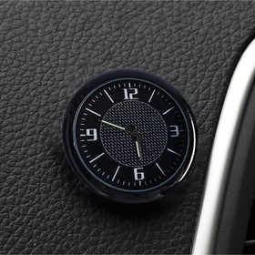 Часы автомобильные, внутрисалонные, d 4.5 см, черный циферблат Ош