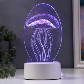 Светильник 'Медуза' LED RGB от сети 9,5х10х21,5 см Ош