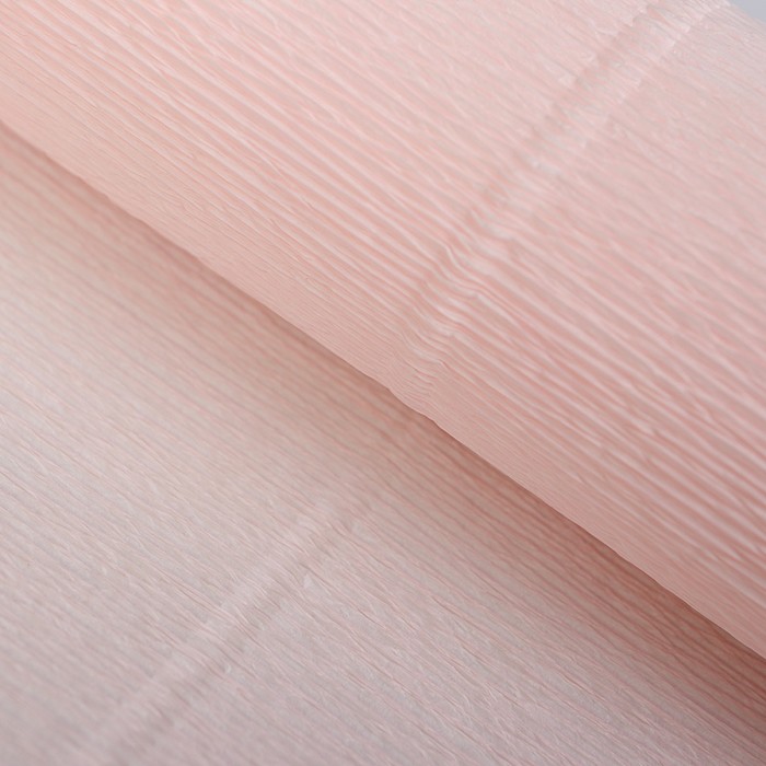 Бумага для упаковок и поделок, гофрированная, розовая, однотонная, двусторонняя, рулон 1 шт., 0,5 х 2,5 м