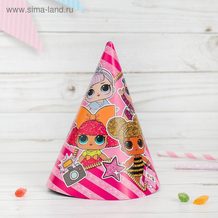 

Колпак бумажный «Куклы ЛОЛ», набор 6 шт.