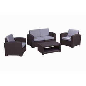 Набор мебели: диван, кресла, стол, с подушкой, иск. ротанг, SF1-4P от Сима-ленд