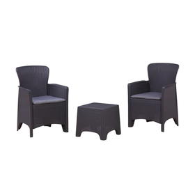 Набор мебели: 2 кресла, стол, с подушкой, иск. ротанг, SF3-2P от Сима-ленд