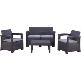 Набор мебели: диван, 2 кресла, стол, иск. ротанг, SF4-4P от Сима-ленд