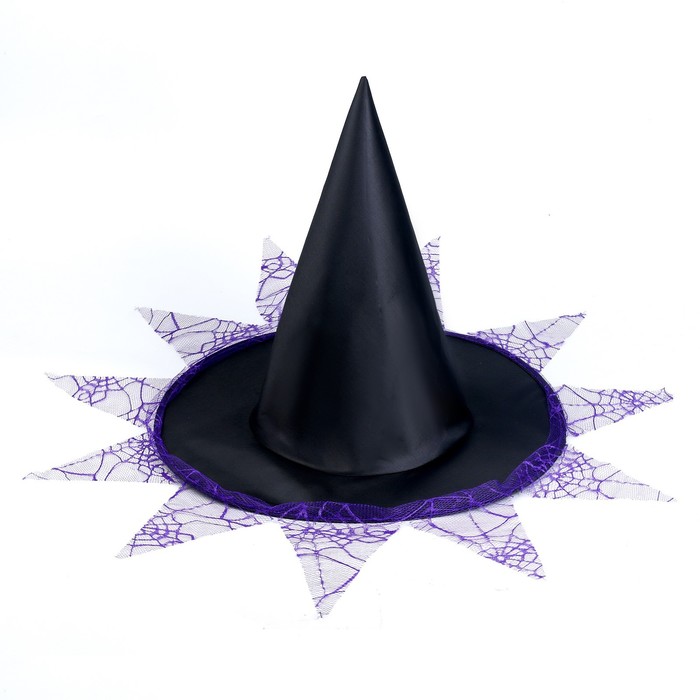 фото Карнавальная шляпа «лохмотья», р-р. 56-58 см, цвет фиолетовый