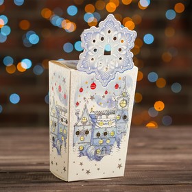 

Коробка картонная "Снежинка белая", 8 х 5 х 14 см