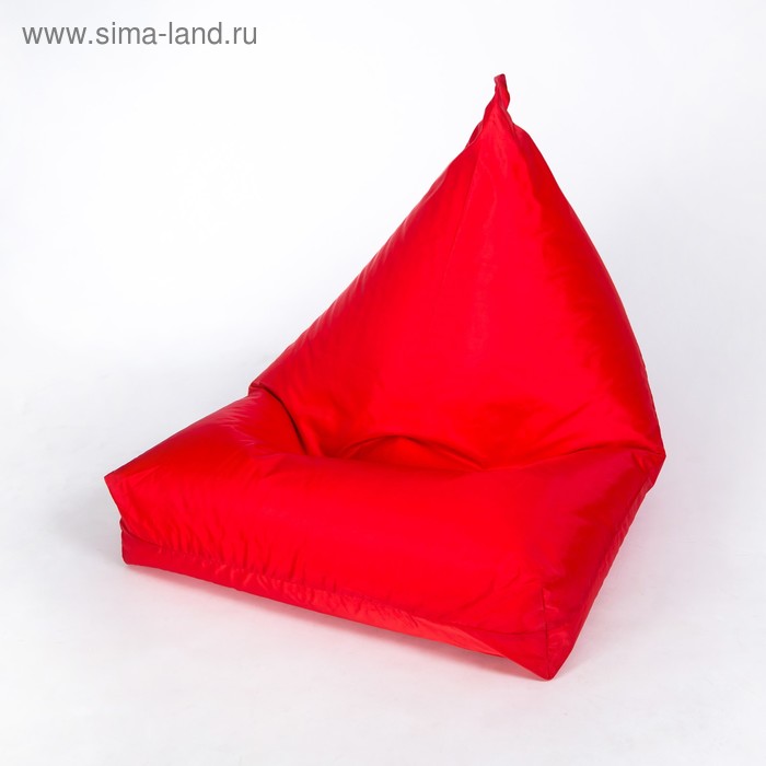 фото Кресло-мешок «пирамида», ширина 90 см, высота 85 см, цвет красный, плащёвка wowpuff