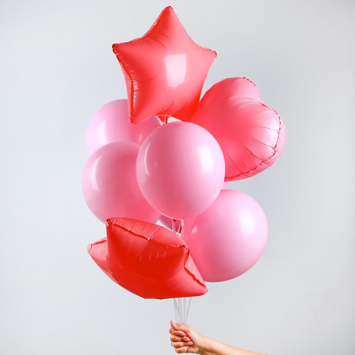 Букет из шаров "Макарун", набор из 10 шт, цвет розовый