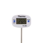 Термощуп кухонный TA-288, максимальная температура 300 °C, от LR44, белый - Фото 3