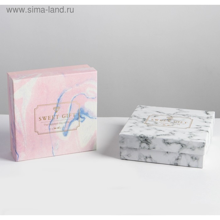 

Коробка подарочная 16 х 16 х 5,5 см "микс"