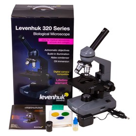 

Микроскоп Levenhuk 320 PLUS, монокулярный