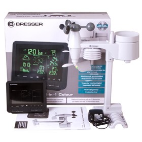 

Метеостанция Bresser 5-в-1 с цветным дисплеем, черная