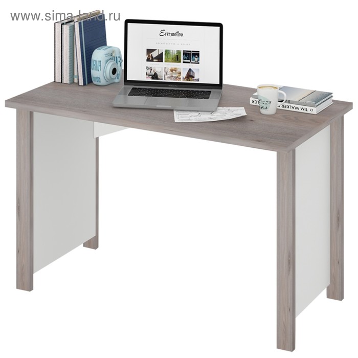 Стол СТД-115, 1150 × 640 × 750 мм, цвет нельсон / белый стол компьтерный мэрдэс стд 115 с тбд кк